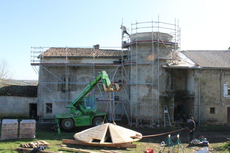 Restauration d'une maison bourgeoise à Augé (79)